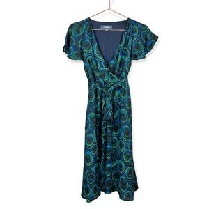 Modcloth Fits of Bliss Midi Dress Green Size XSmall